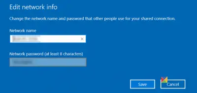 Create Mobile Hotspot; Change Hotspot Name, Password in Windows 11