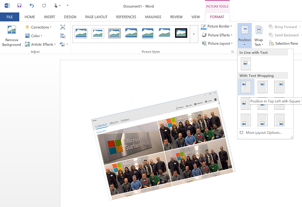 How to wrap Text around Pictures & Images in Microsoft Word