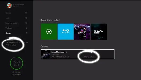 xbox one download speed slow