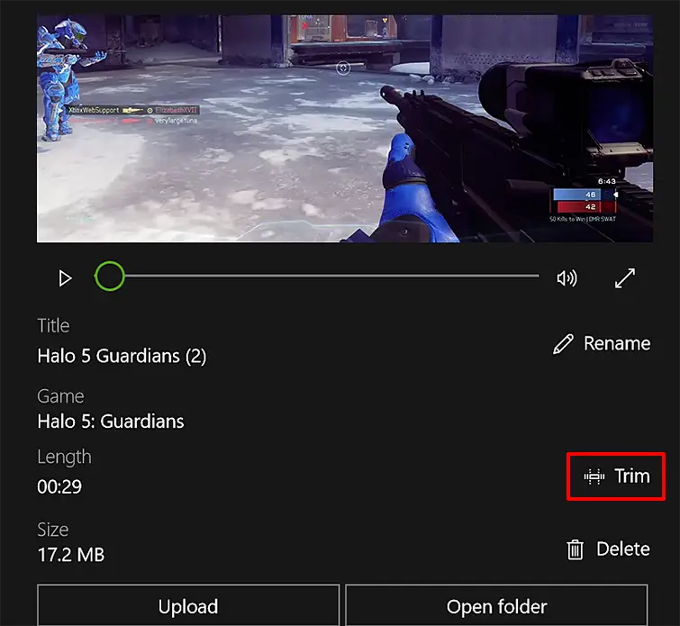Edit and share game clips with Game DVR in Xbox app on Windows 11/10