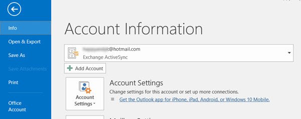 outlook 2016 stopped syncing
