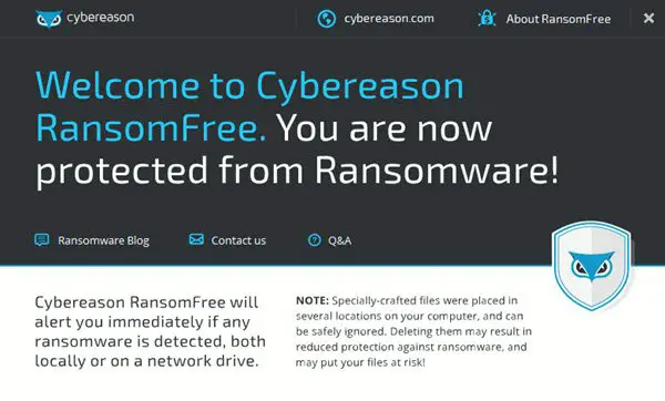 Free Ransomware protection software