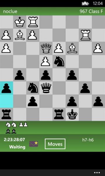 Chess, chess, chess playing against your Windows Phone
