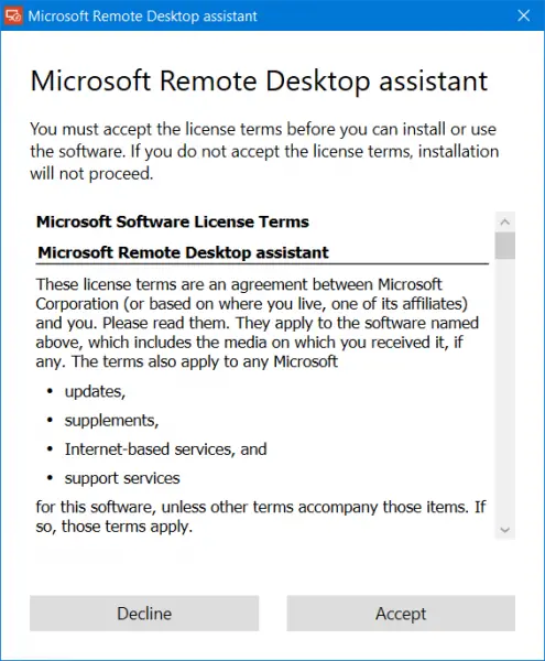 microsoft remote desktop assistant windows 10 download