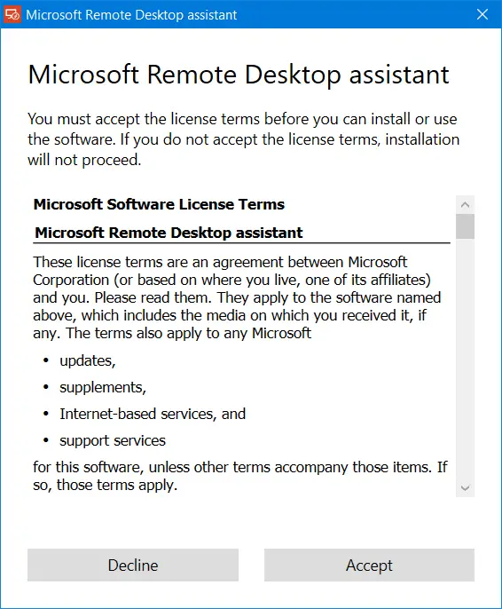 Microsoft Remotedesktop-Assistent