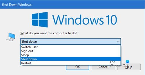 windows 10 shortcut key to restart computer