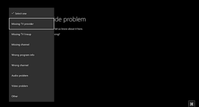 Report Xbox One OneGuide problems using OneGuide Issue Reporter