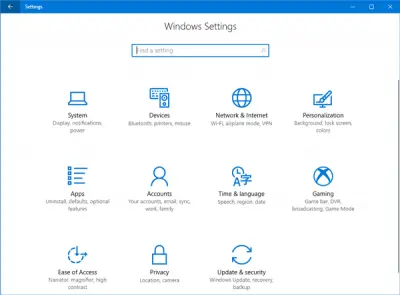 How to open and use Windows 10 Settings