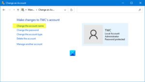 how to change your microsoft account name windows 10