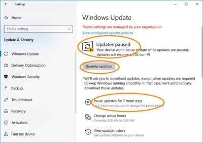 How To Pause Windows Update In Windows Up To Days