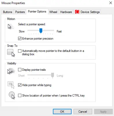cursor moves on its own windows 10