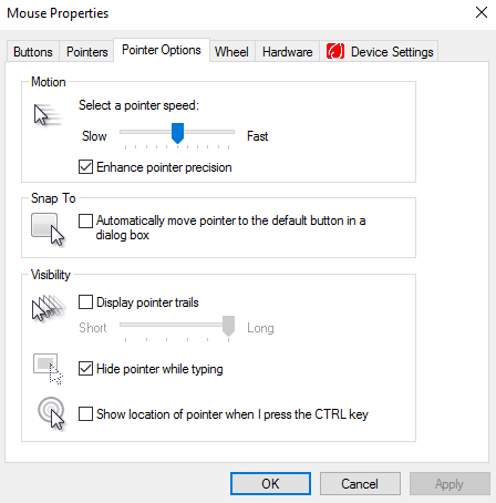 mouse moves by itself windows 10