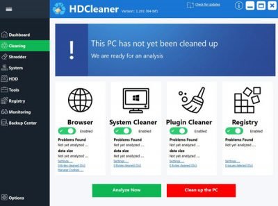 HDCleaner 2.054 for windows download free