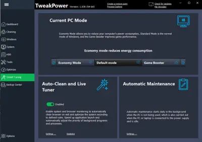 TweakPower 2.046 for windows download free