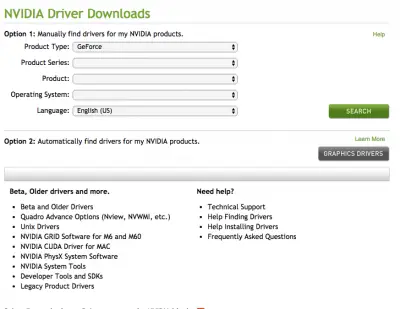 nvidia driver download windows 10
