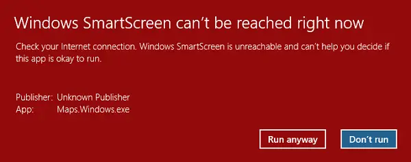 Windows Smartscreen Ist Derzeit Nicht Erreichbar