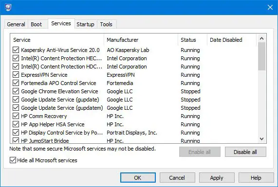 How to perform Clean Boot in Windows 11/10