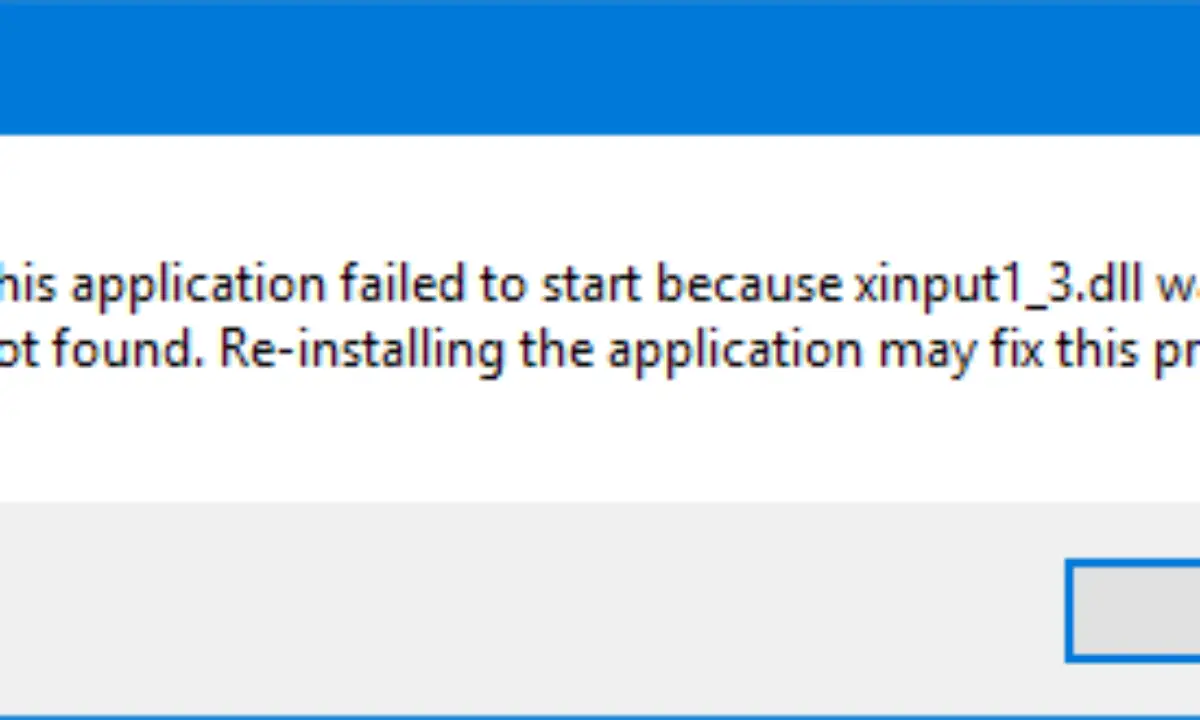 Xinput1 3 Dll Or D3dx9 43 Dll Is Missing On Windows 10