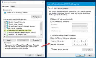 Your DNS Server might be unavailable in Windows 11/10