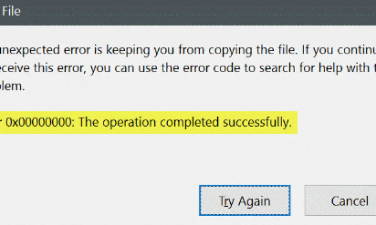 Error 0x00000000 The Operation Completed Successfully - how to stop an unexpected error occured in roblox 2017