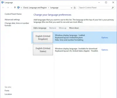 How to change language in Microsoft Office