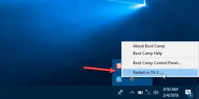 how to switch from mac to windows using bootcamp