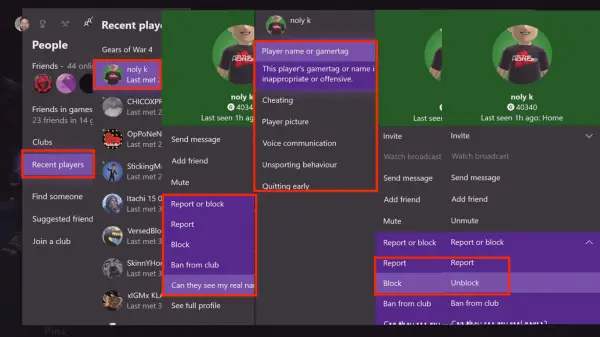 How To Report And Block Gamertag Content And Messages In Xbox One
