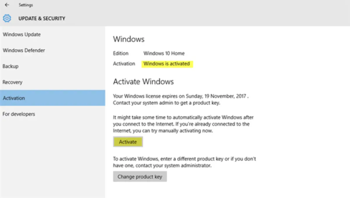 Windows 10 Is Activated But Still Keeps Asking For Activation