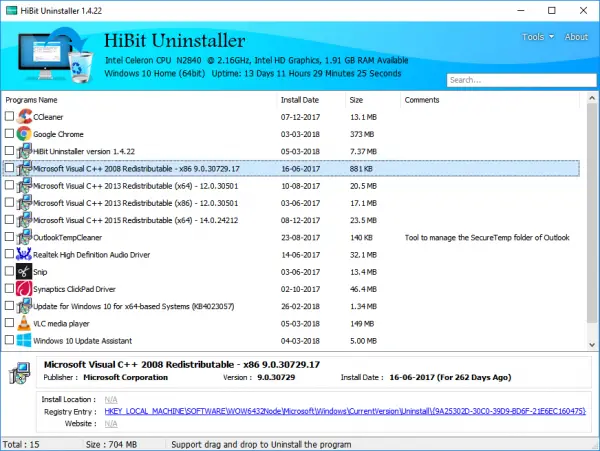 HiBit Uninstaller 3.1.40 download the last version for mac