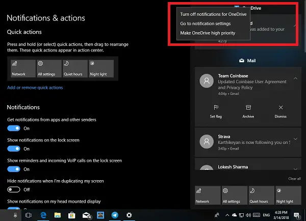 windows 10 notification not going away