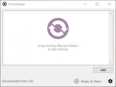 using onionshare to download