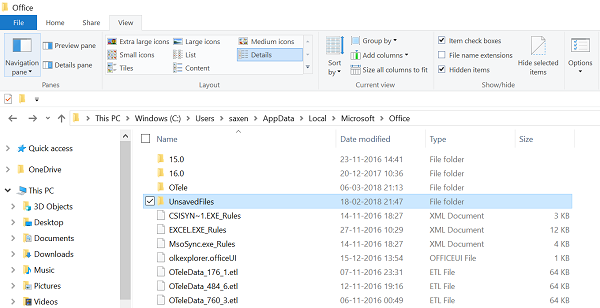 Document Recovery task pane contains some recovered files