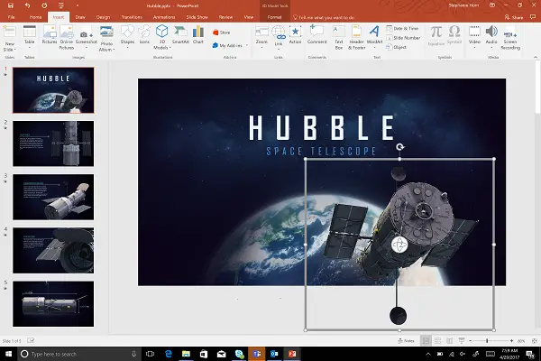 How To Insert Animated 3D Models Into A PowerPoint Presentation