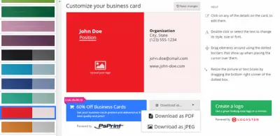 design business cards online best