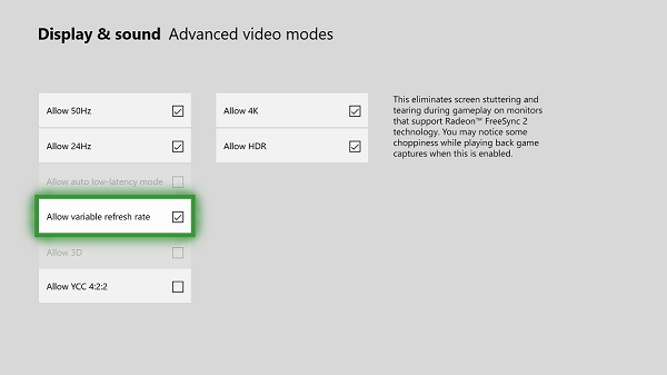 How To Enable Auto Low Latency Mode On Xbox One