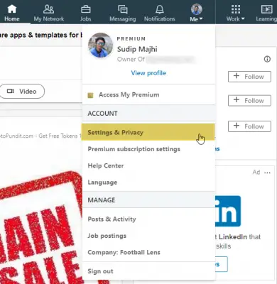 How To Download LinkedIn Data Using LinkedIn Data Export Tool