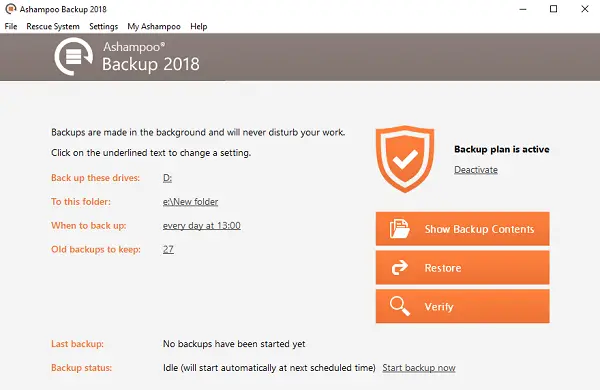 Ashampoo Backup Pro 17.08 for mac instal free