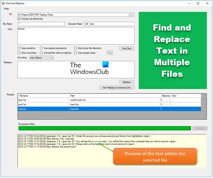 Rechercher Et Remplacer Du Texte Dans Plusieurs Fichiers