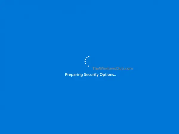 Windows 10 Bloqué Lors De La Préparation Des Options De Sécurité