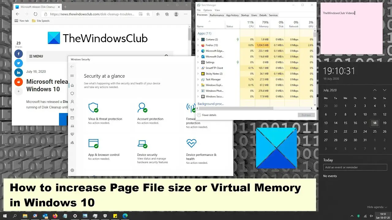 How To Increase Virtual Memory Pagefile Size In Windows 10 Gamer After 