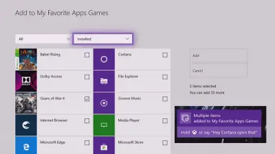 How to group Apps and Games on Xbox One