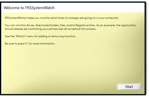 Track changes to Files  Drives  Registry using FRSSystemWatch - 69