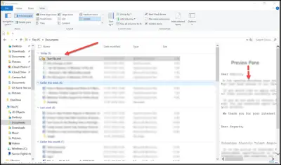 How to preview EML files in Windows File Explorer