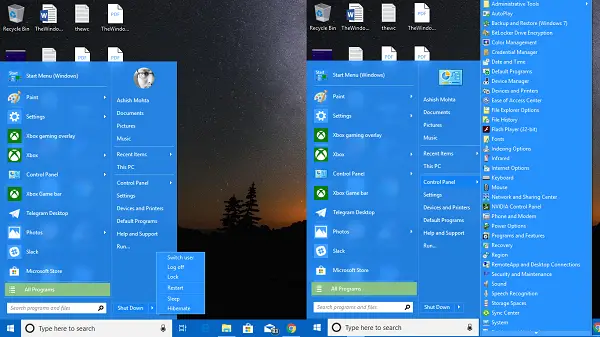 Récupérez L'ancien Menu Démarrer Classique Sur Windows 10 Avec Classic Start