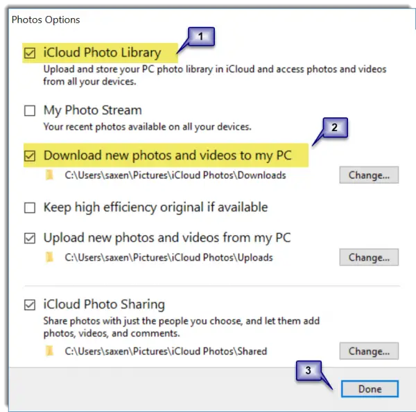 icloud windows 10 not downloading photos