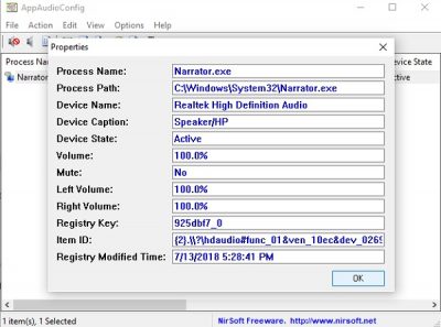 No thing what version of the Windows you lot are using AppAudioConfig: Change Sound settings of multiple applications at once