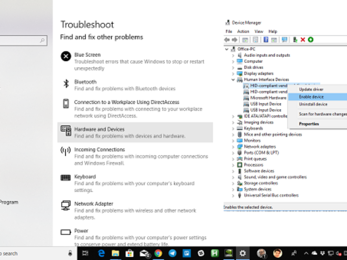 toshiba windows 10 hid compliant touch screen driver download
