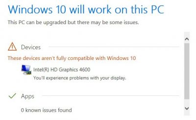 incompatible windows