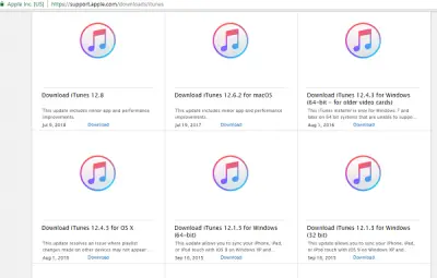download old itunes for windows 10