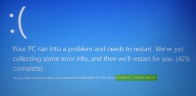 Fix INTERNAL POWER ERROR Blue Screen on Windows 11/10